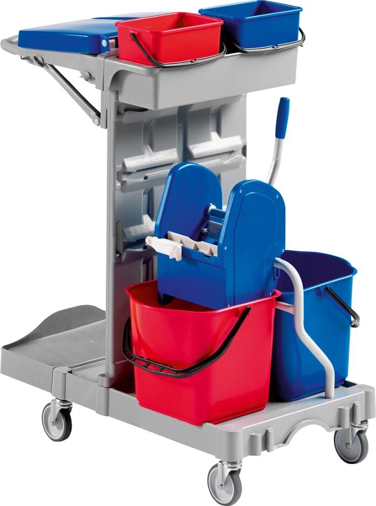 Reinigungswagen Poly II 970 x 680 x 1110 2 x 15 Liter Produktbild Reinigungswagen Poly II 970 x 680 x 1110 2 x 15 Liter