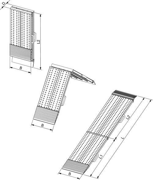Altec Verladeschiene Alu 200Kp L3000xB400mm o.Rand Altec Verladeschiene Alu 200Kp L3000xB400mm o.Rand