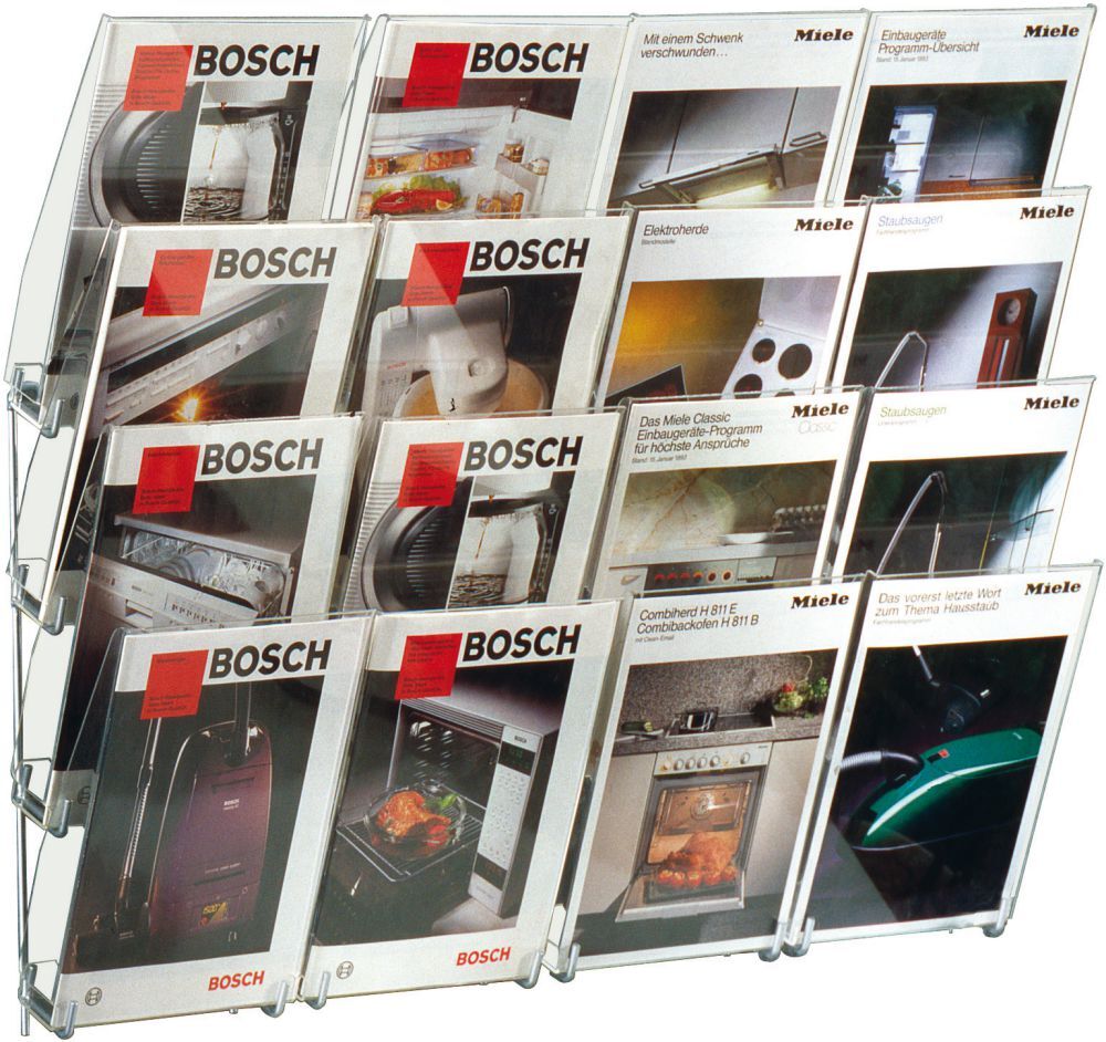 Kerkmann Prospekt Wandmagazin 230x190x1130 mm 1x6 A4 Produktbild Kerkmann Prospekt Wandmagazin 230x190x1130 mm 1x6 A4
