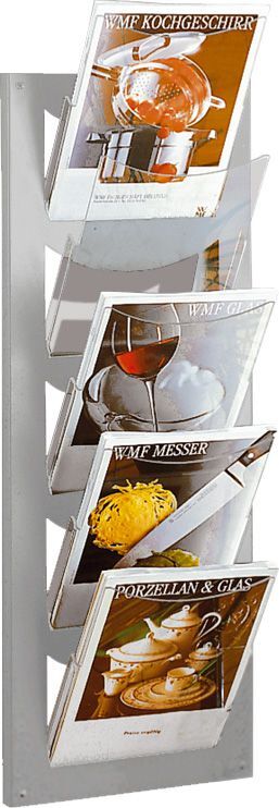 Kerkmann Prospekt Wandmagazin 310x170x900 mm 5x4 A4 Produktbild Kerkmann Prospekt Wandmagazin 310x170x900 mm 5x4 A4