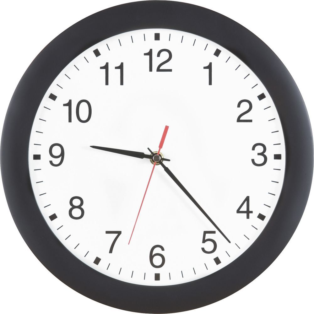 Bürk Mobatime Funk Wanduhr D 300 mm Gehäuse sw, Zahlen Produktbild Bürk Mobatime Funk Wanduhr D 300 mm Gehäuse sw, Zahlen