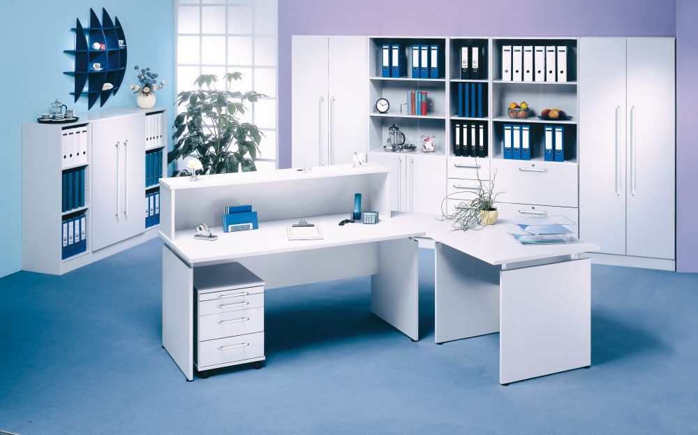 Hammerbacher Thekenaufsatz Buche 90 Grad Produktbild Hammerbacher Thekenaufsatz Buche 90 Grad