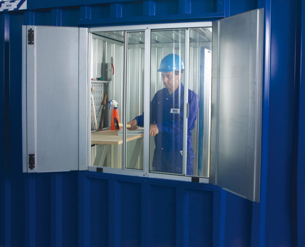 Schiebefenster mit Blendläden Produktbild Schiebefenster mit Blendläden