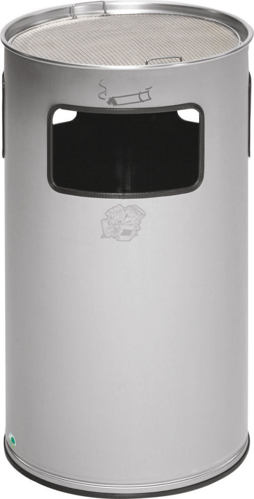 Var Kombi-Ascher Edelstahl H 750 mm 3fach EW Produktbild Var Kombi-Ascher Edelstahl H 750 mm 3fach EW