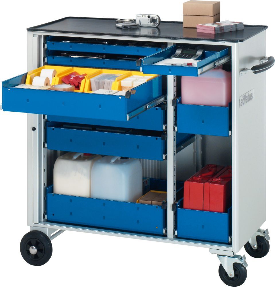 RAU Werkzeugwagen H1080mm Oberseite Met. 9 Schubl. Produktbild RAU Werkzeugwagen H1080mm Oberseite Met. 9 Schubl.