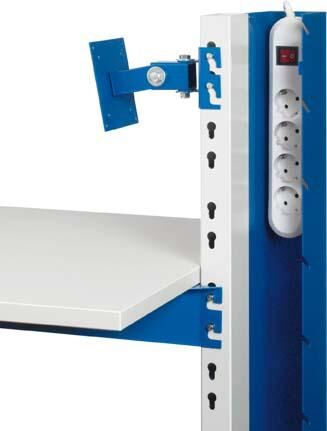 RAU EDV-Säule 3,stat. 650x650x1750, gr/bl Produktbild RAU EDV-Säule 3,stat. 650x650x1750, gr/bl bild 3