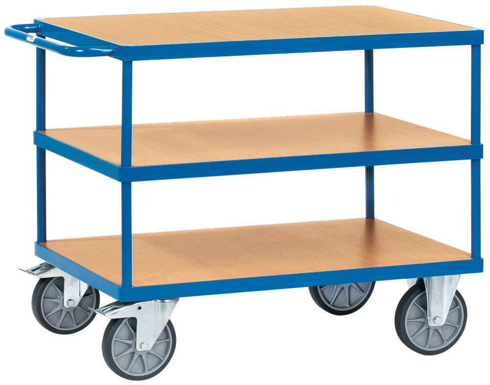 FETRA Tischwagen Transportwagen 2421 500kg 3 Böden 1000x600mm Produktbild FETRA Tischwagen Transportwagen 2421 500kg 3 Böden 1000x600mm
