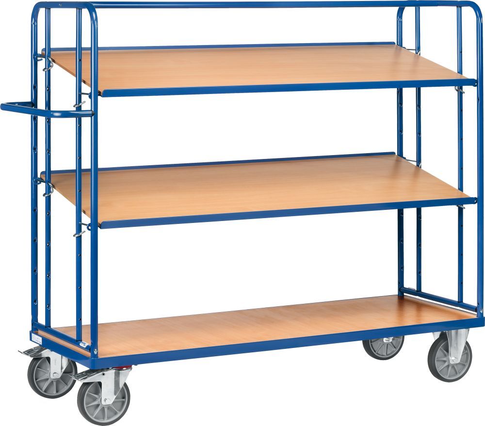 FETRA Etagenwagen Transportwagen 4295 400kg 3 Böden 1250x610mm Produktbild FETRA Etagenwagen Transportwagen 4295 400kg 3 Böden 1250x610mm