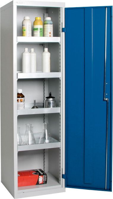 Stumpf Umweltschrank BASIC 1800x500x500 blau - Innenansicht Produktbild Stumpf Umweltschrank BASIC 1800x500x500 blau - Innenansicht bild 2