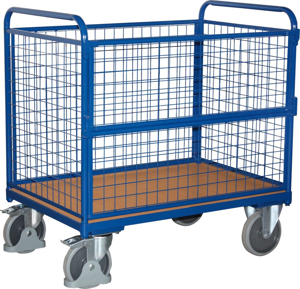 Variofit Drahtkastenwagen 500 kg 1000x645 mm Produktbild Variofit Drahtkastenwagen 500 kg 1000x645 mm