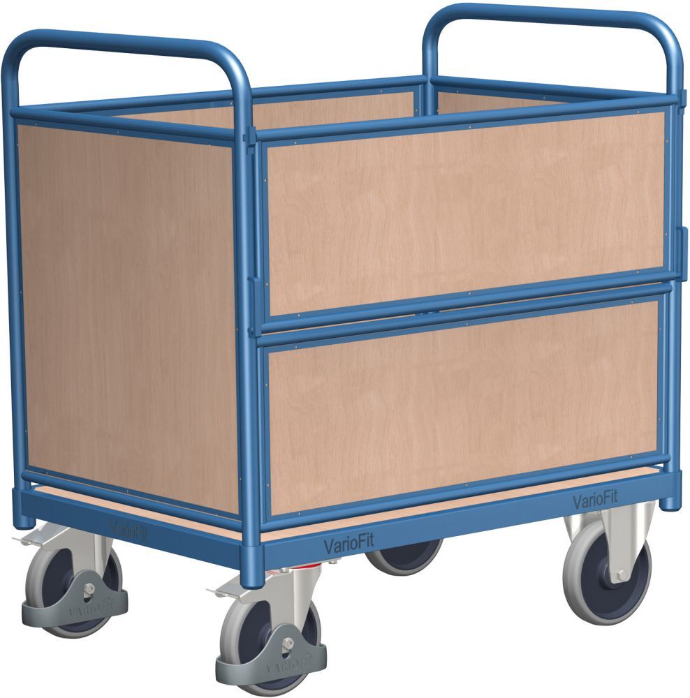 Variofit Holzkastenwagen 500 kg 1000 x 645 mm Produktbild Variofit Holzkastenwagen 500 kg 1000 x 645 mm