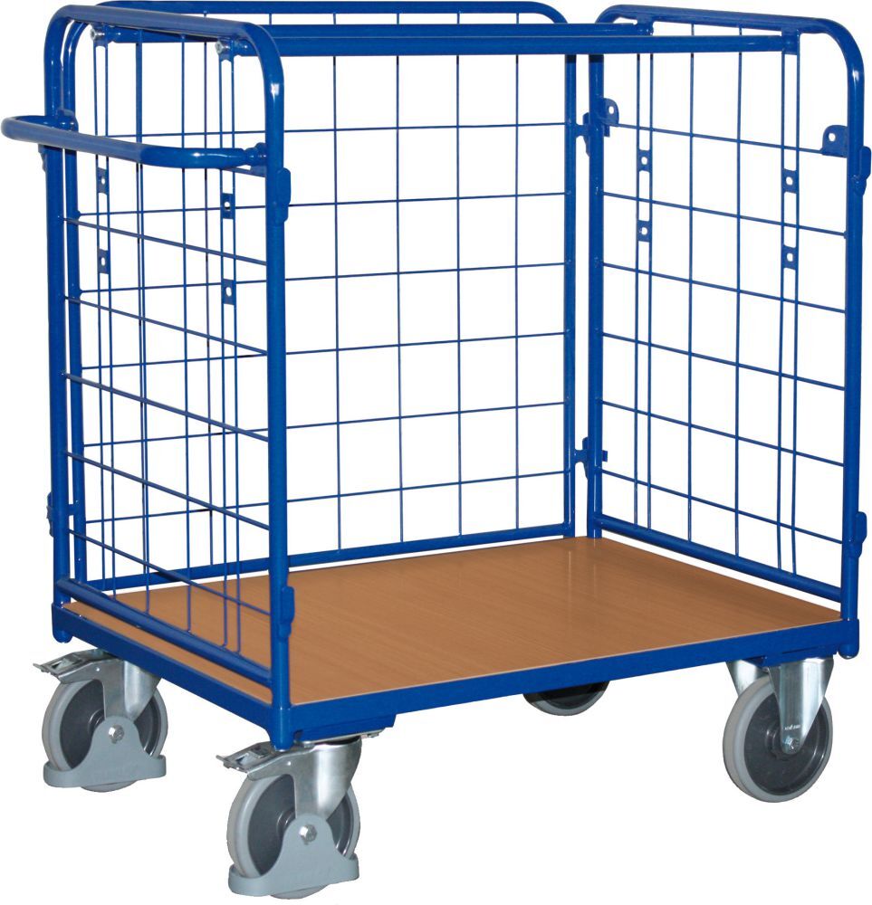 Variofit Paketwagen 500 kg W930mm Lad. 1000x700 mm 4 Wände Produktbild Variofit Paketwagen 500 kg W930mm Lad. 1000x700 mm 4 Wände