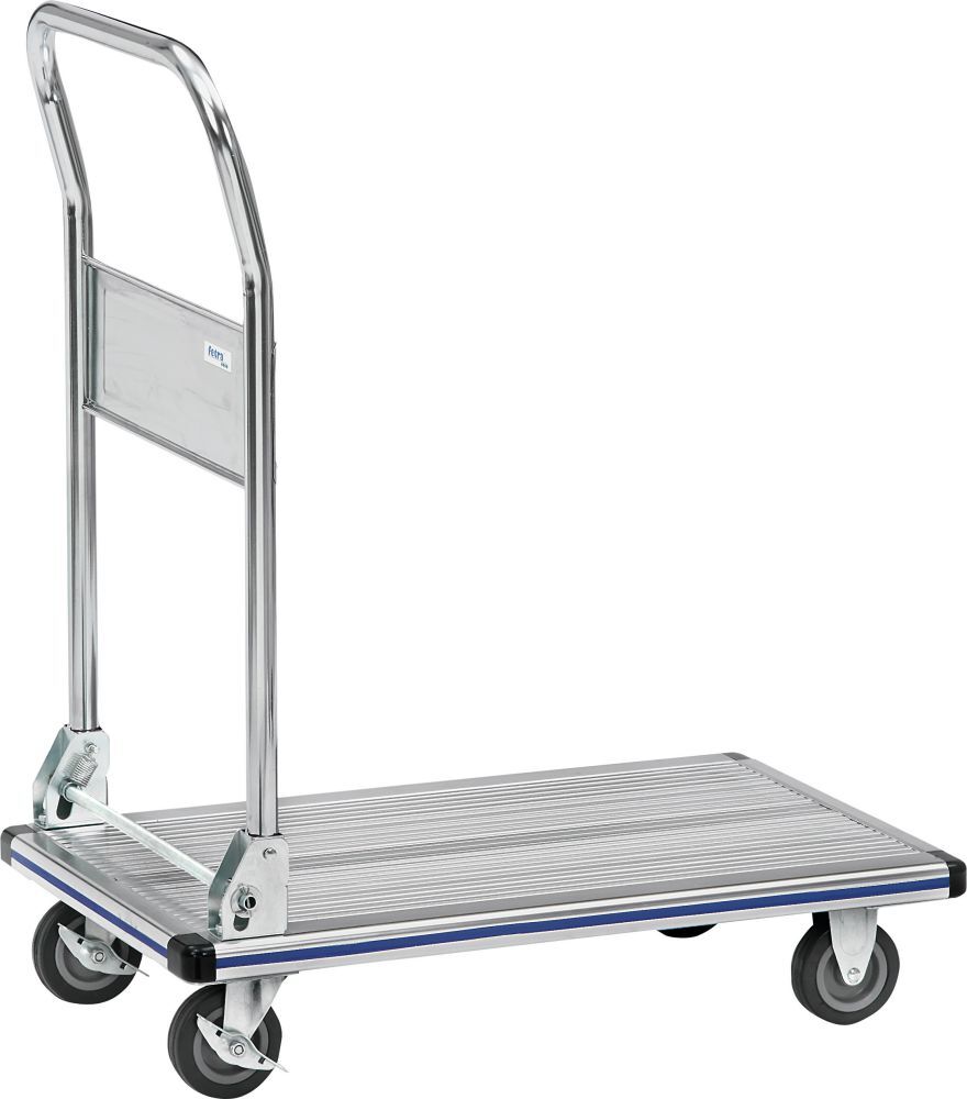 FETRA Alu Plattformwagen Transportwagen 3120 Klappbügel 740x480 mm Produktbild FETRA Alu Plattformwagen Transportwagen 3120 Klappbügel 740x480 mm