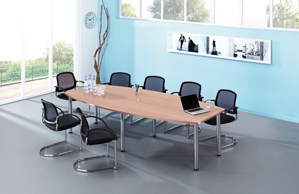 Hammerbacher Konferenztisch H72-74 280x78/130 Zwetschge Hammerbacher Konferenztisch H72-74 280x78/130 Zwetschge