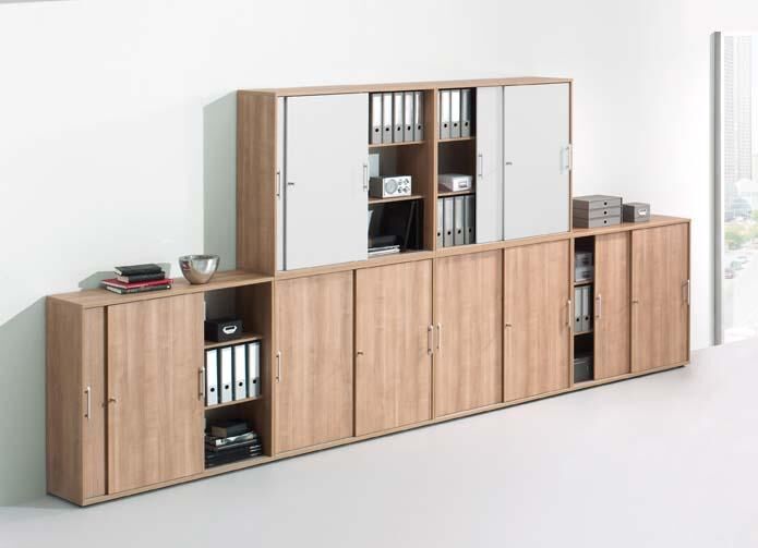 Hammerbacher Schiebetürenschrank 1200x400x1100 Ahorn/Ahorn Produktbild Hammerbacher Schiebetürenschrank 1200x400x1100 Ahorn/Ahorn bild 2