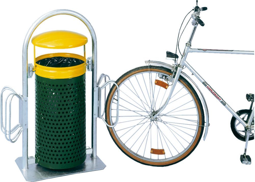 Var Abfallsammler 60 l rot/rot Rohrbogen Produktbild Var Abfallsammler 60 l rot/rot Rohrbogen