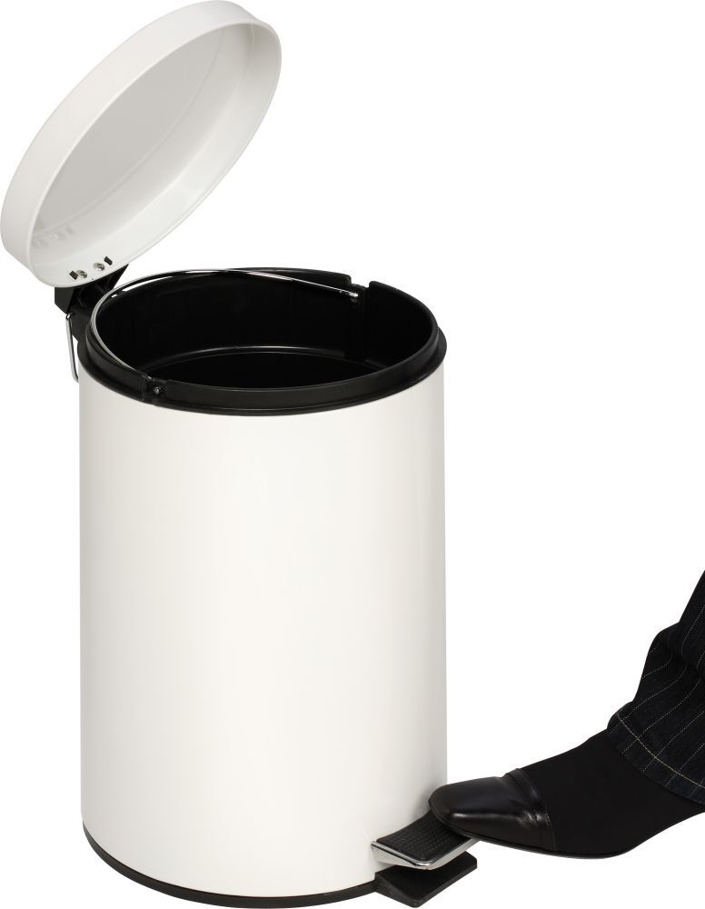 Var Tretabfallsammler 30 l weiß 640x290 mm Produktbild Var Tretabfallsammler 30 l weiß 640x290 mm