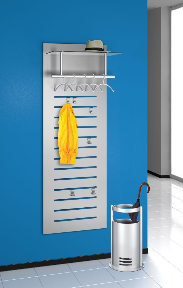 Kerkmann Wandgarderobe tec-art m. 6 Haken u. 5 Bügeln Produktbild Kerkmann Wandgarderobe tec-art m. 6 Haken u. 5 Bügeln