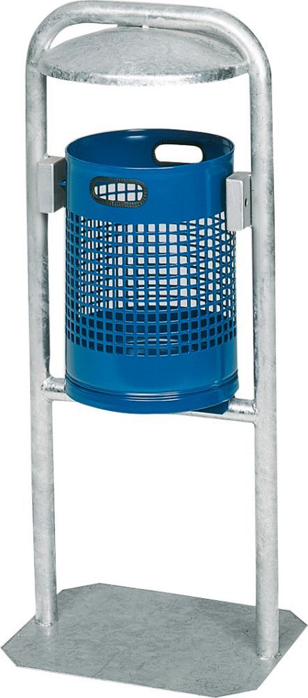Var Abfallbehälter 30 l blau B490xT400xH1150 mm Produktbild Var Abfallbehälter 30 l blau B490xT400xH1150 mm