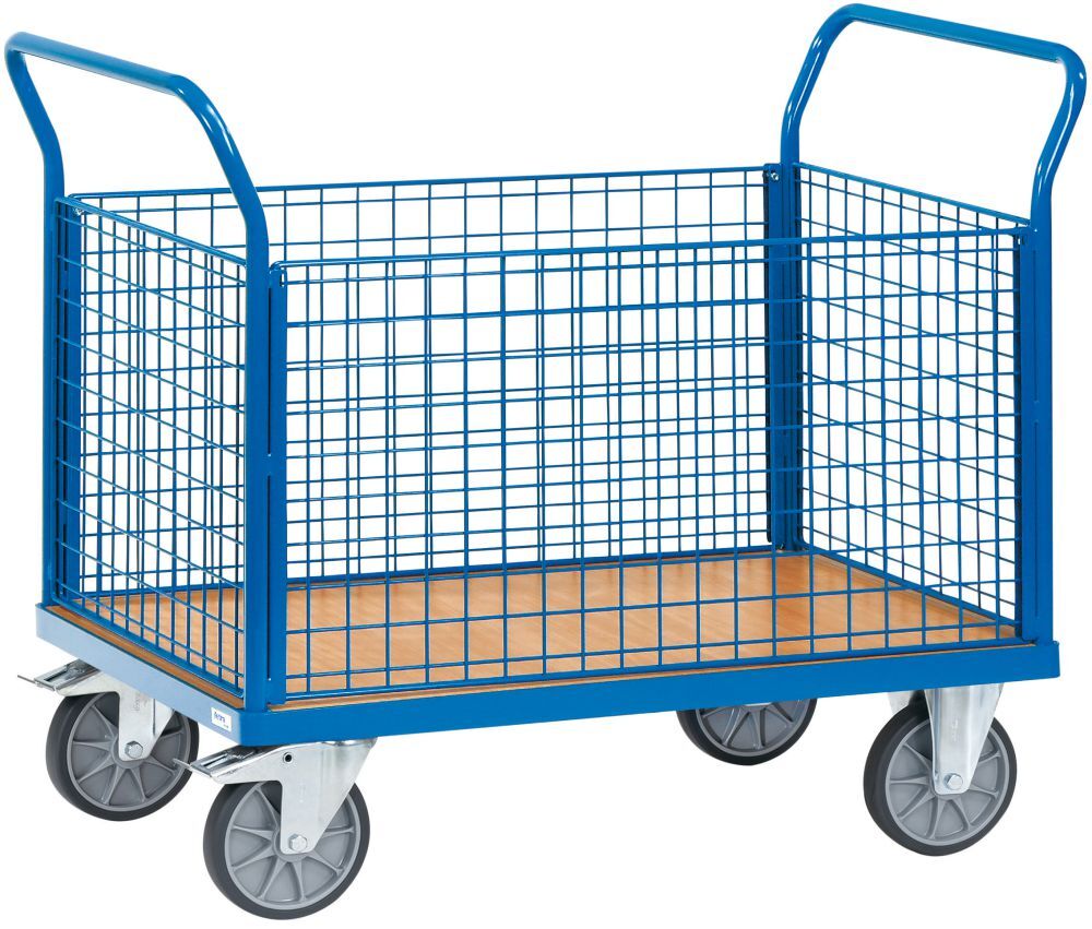 FETRA Vierwandwagen Transportwagen Draht 1200x800 mm 500 kg Produktbild FETRA Vierwandwagen Transportwagen Draht 1200x800 mm 500 kg