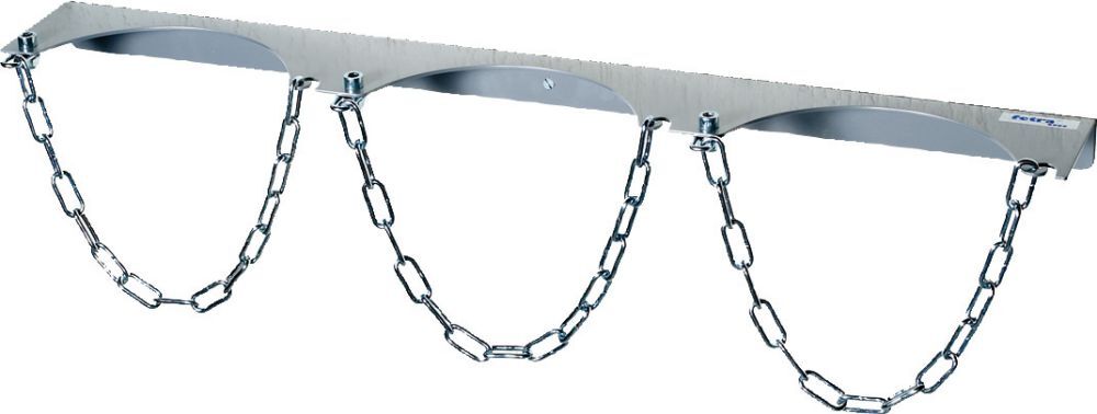 FETRA Stahlflaschen-Wandhalter 3x D230mm Produktbild FETRA Stahlflaschen-Wandhalter 3x D230mm