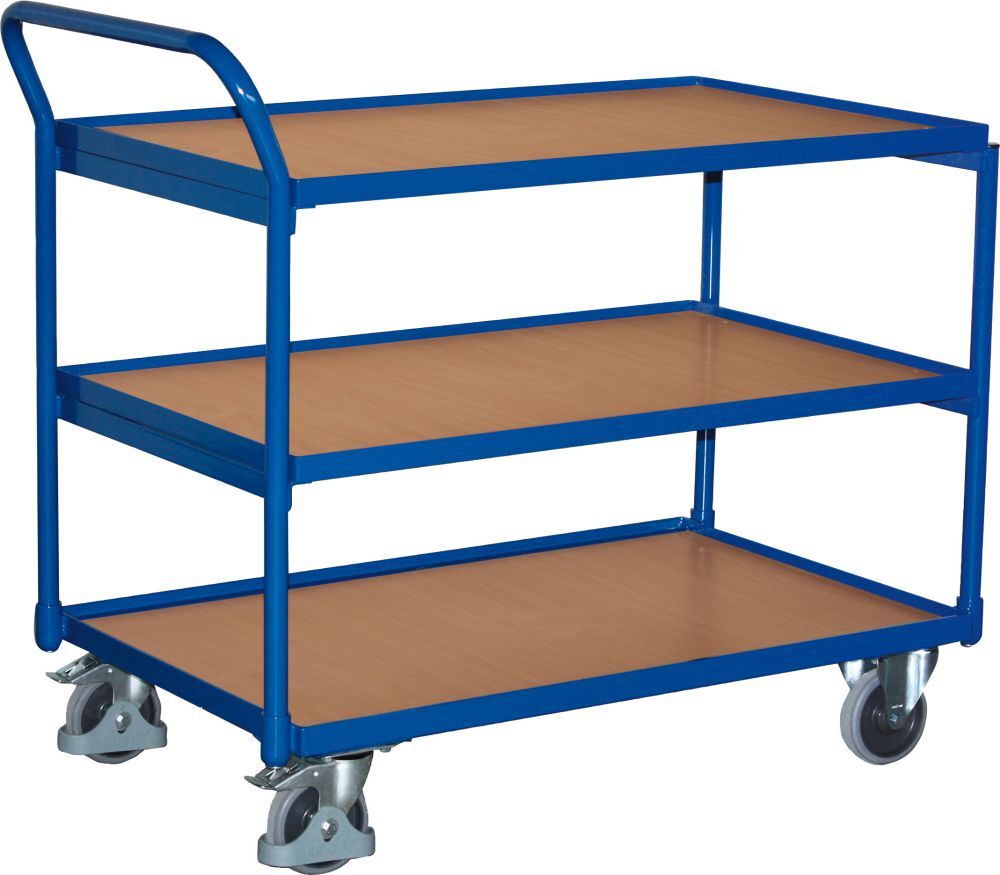 Variofit Tischwagen 250 kg 850x500 mm 3 Böden Produktbild Variofit Tischwagen 250 kg 850x500 mm 3 Böden
