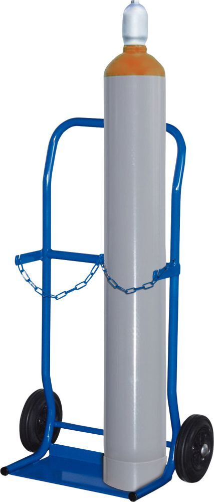 Variofit Stahlflaschenkarre 50 kg 2x10 l Gummiräder Produktbild Variofit Stahlflaschenkarre 50 kg 2x10 l Gummiräder