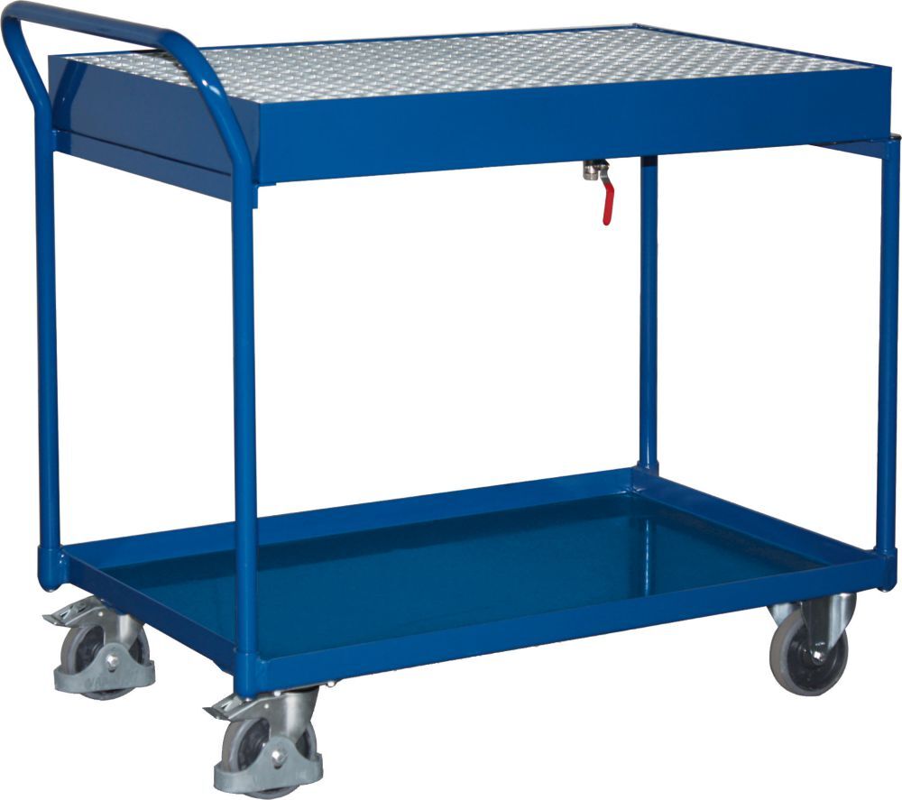 Variofit Tischwagen 250 kg 1000x600 mm m. Gitterrost Produktbild Variofit Tischwagen 250 kg 1000x600 mm m. Gitterrost