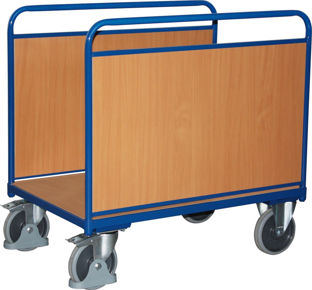 Variofit Langgutwagen 500 kg 1060 x 650 mm Gummiräder Produktbild Variofit Langgutwagen 500 kg 1060 x 650 mm Gummiräder