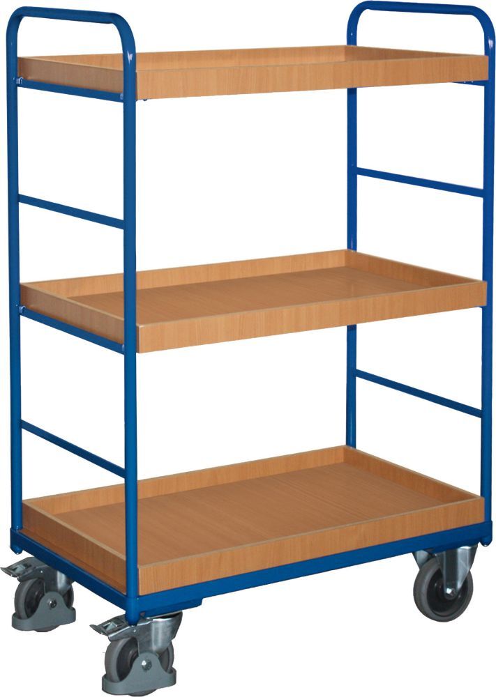 Variofit Etagenwagen 250 kg 2 Wand815x455 mm 3 Kästen Produktbild Variofit Etagenwagen 250 kg 2 Wand815x455 mm 3 Kästen