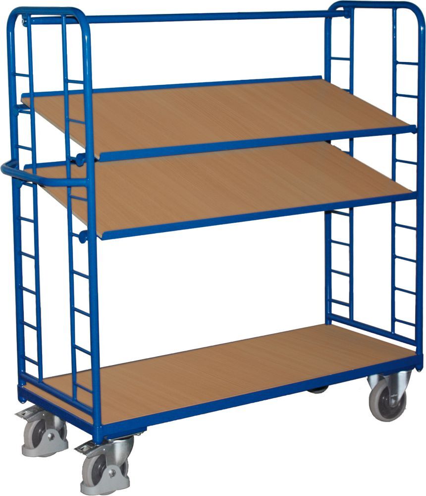 Variofit Etagenwagen 400 kg 2 Wand1570x635 mm 3 Böden Produktbild Variofit Etagenwagen 400 kg 2 Wand1570x635 mm 3 Böden