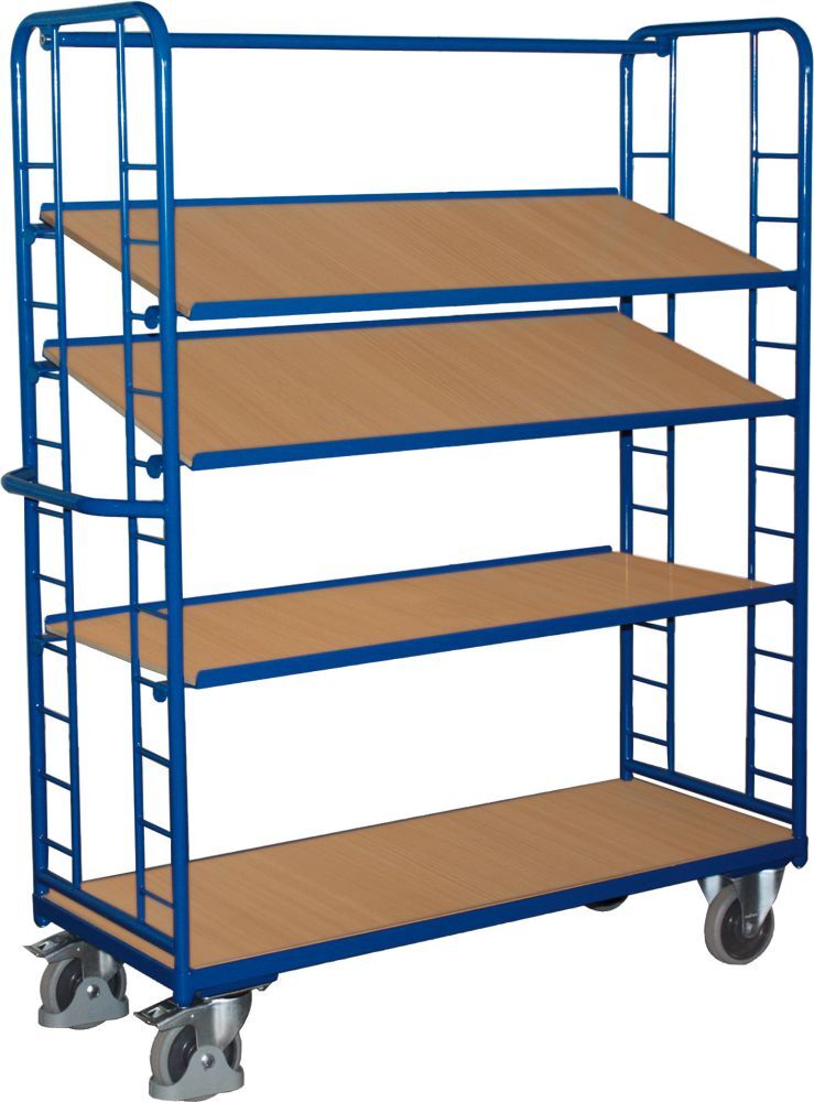 Variofit Etagenwagen 400 kg 2 Wand1570x640x1555 mm 4 Böden Produktbild Variofit Etagenwagen 400 kg 2 Wand1570x640x1555 mm 4 Böden