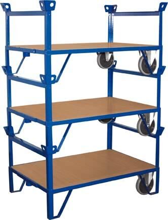 Variofit Rollplatte 500 kg 1200x800 mm m. Stirnwände Produktbild Variofit Rollplatte 500 kg 1200x800 mm m. Stirnwände bild 2