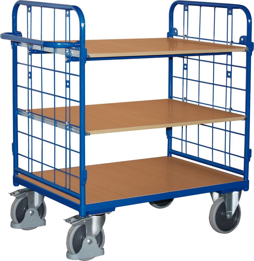 Variofit Etagenwagen 500 kg 2 WandLad. 1000x700 mm 3 Böden Produktbild Variofit Etagenwagen 500 kg 2 WandLad. 1000x700 mm 3 Böden