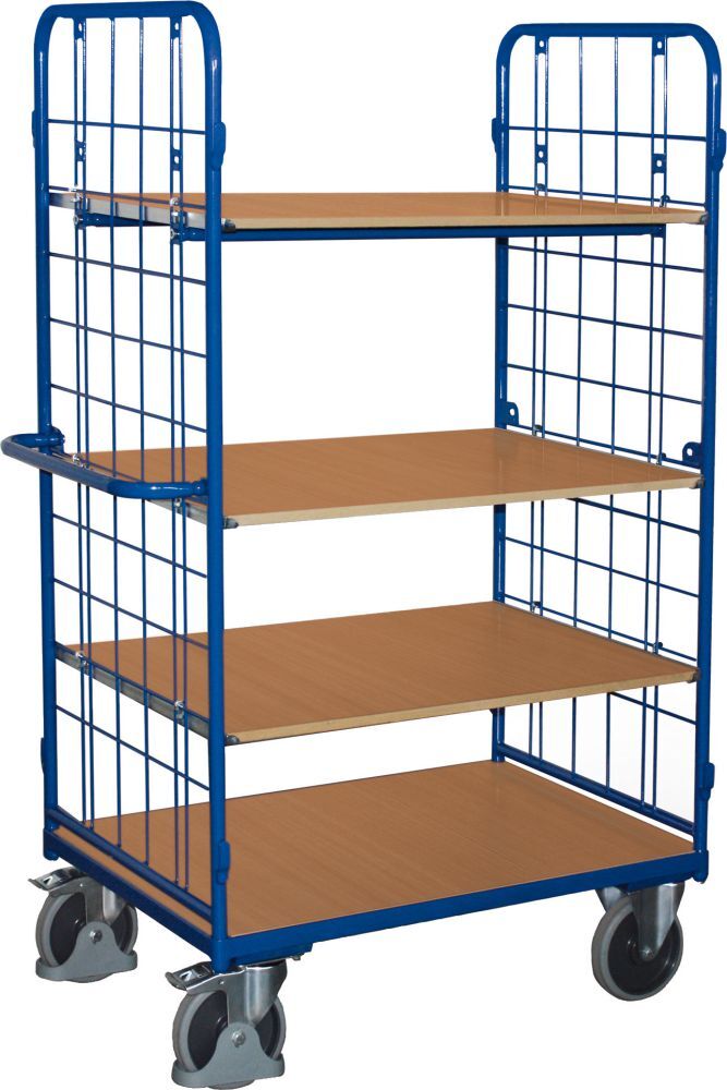 Variofit Etagenwagen 500 kg 2 Wand4 Böden Lad. 1200x800 mm Produktbild Variofit Etagenwagen 500 kg 2 Wand4 Böden Lad. 1200x800 mm