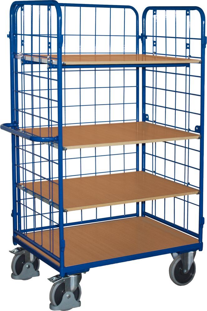 Variofit Etagenwagen 500 kg 3 WandLad. 1000x700 mm 4 Böden Produktbild Variofit Etagenwagen 500 kg 3 WandLad. 1000x700 mm 4 Böden