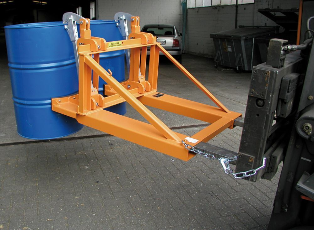Bauer Südlohn Fasslifter 2x200l m. Fassrandauflage, lack. Produktbild Bauer Südlohn Fasslifter 2x200l m. Fassrandauflage, lack.