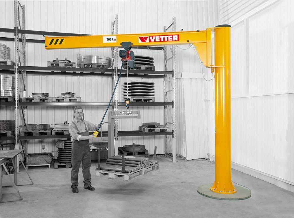 Vetter Wandschwenkkran AW 180 500 kg 2000 mm m.E-Zug Produktbild Vetter Wandschwenkkran AW 180 500 kg 2000 mm m.E-Zug