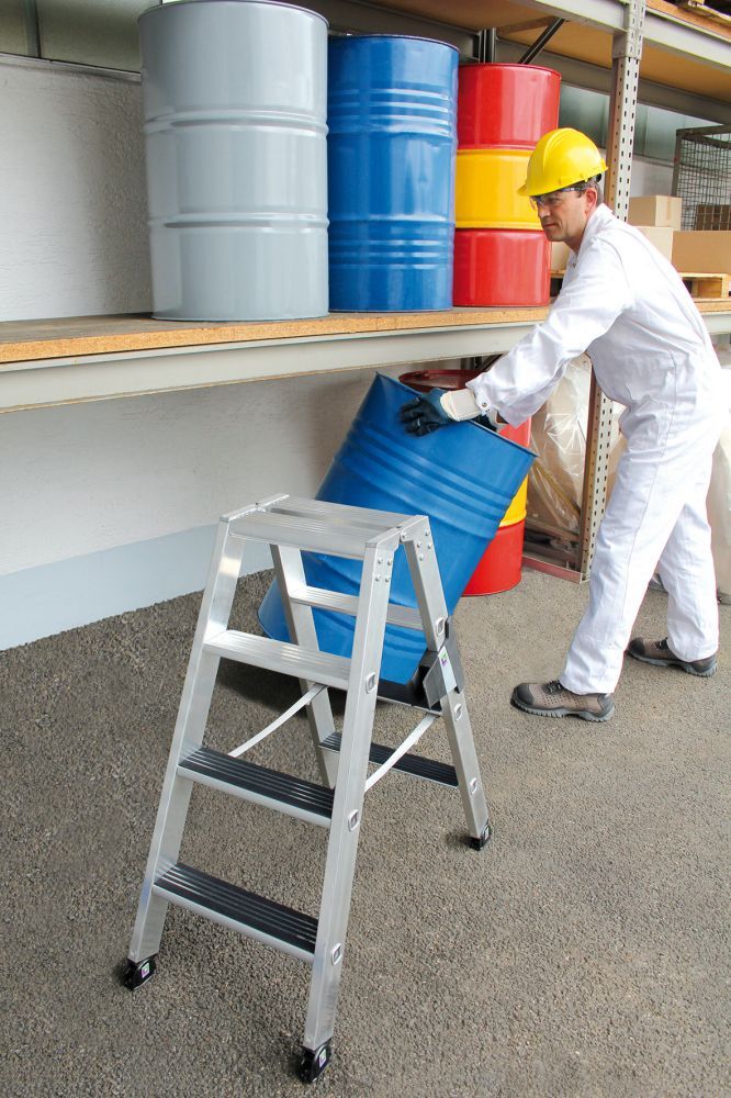 Günzburger Alu-Stehleiter 2x4 St. m. clip-step R13 Produktbild Günzburger Alu-Stehleiter 2x4 St. m. clip-step R13