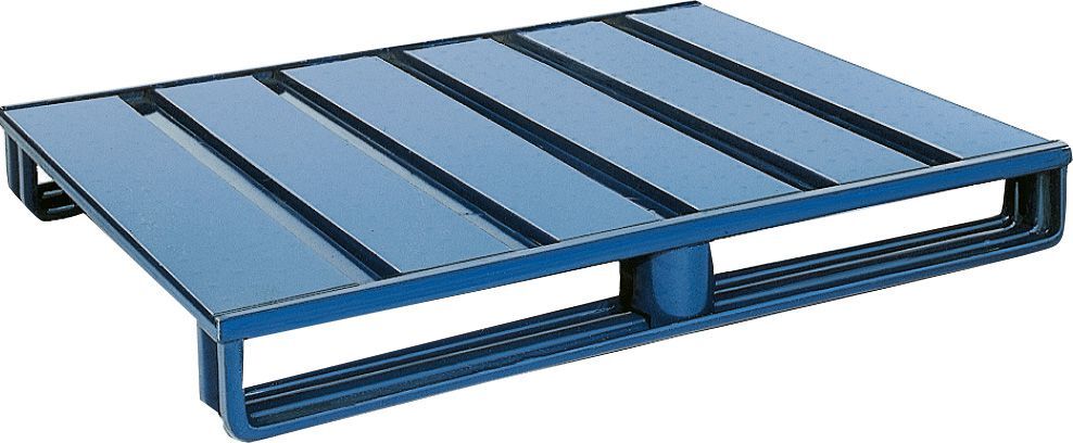 Hesonwerk Stahlflachpalette, lack. 1, 5t,  1200x1000x125mm Produktbild Hesonwerk Stahlflachpalette, lack. 1, 5t,  1200x1000x125mm