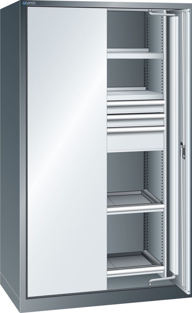 LISTA Schwerlastschrank 1950 x 1100 x 641 mm RAL 5012 Produktbild LISTA Schwerlastschrank 1950 x 1100 x 641 mm RAL 5012