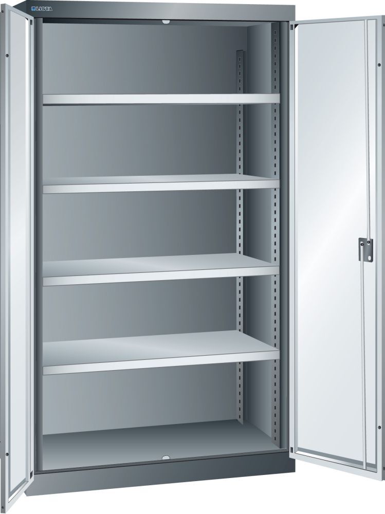 LISTA Flügeltürschrank 1950 x 1100 x 641 mm mit 4 Verstellböden Produktbild LISTA Flügeltürschrank 1950 x 1100 x 641 mm mit 4 Verstellböden