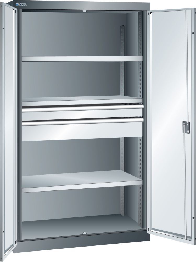 LISTA Flügeltürschrank 1950 x 1100 x 641 mm 3 Verstellböden Produktbild LISTA Flügeltürschrank 1950 x 1100 x 641 mm 3 Verstellböden