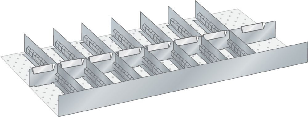 LISTA Trennwände 16tlg. 1000mm breit Produktbild LISTA Trennwände 16tlg. 1000mm breit