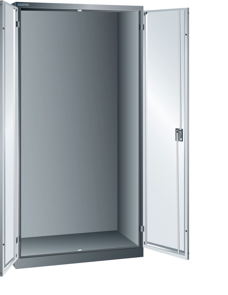 LISTA Flügeltürschrank RAL 5012 Leergehäuse Produktbild LISTA Flügeltürschrank RAL 5012 Leergehäuse