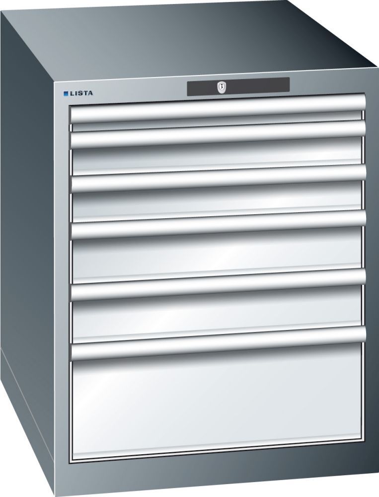 LISTA Schubladenschrank 75 blauH700,6SL50/2x75,100/200 Produktbild LISTA Schubladenschrank 75 blauH700,6SL50/2x75,100/200