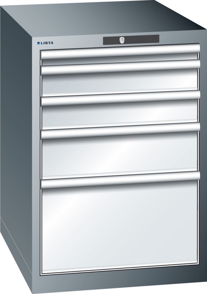 LISTA Schubladenschrank lg/lb H800,5 Schubladen Produktbild LISTA Schubladenschrank lg/lb H800,5 Schubladen