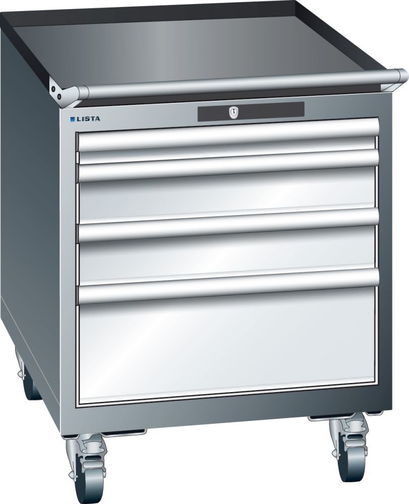 LISTA Schubladenschrank grm/lg H723,4 Schubladen Produktbild LISTA Schubladenschrank grm/lg H723,4 Schubladen