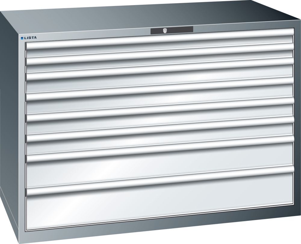 LISTA Schubladenschrank 200 lg/lH1000,8SL2x75/4x100/150/2 Produktbild LISTA Schubladenschrank 200 lg/lH1000,8SL2x75/4x100/150/2