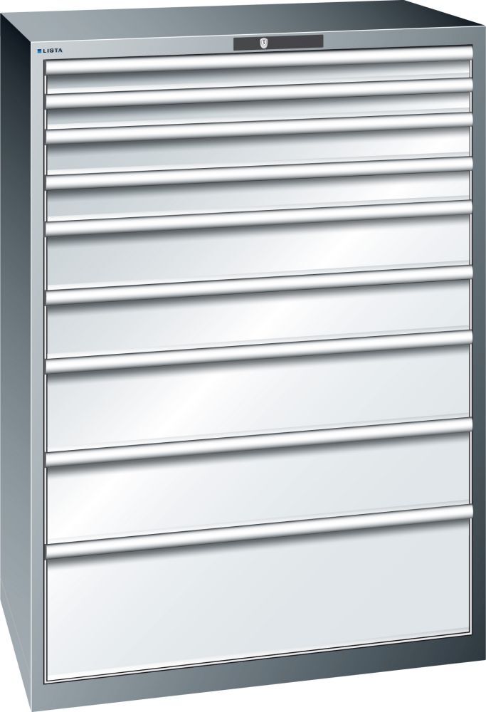 LISTA Schubladenschrank lg/l H1450, 9 Schubladen Produktbild LISTA Schubladenschrank lg/l H1450, 9 Schubladen